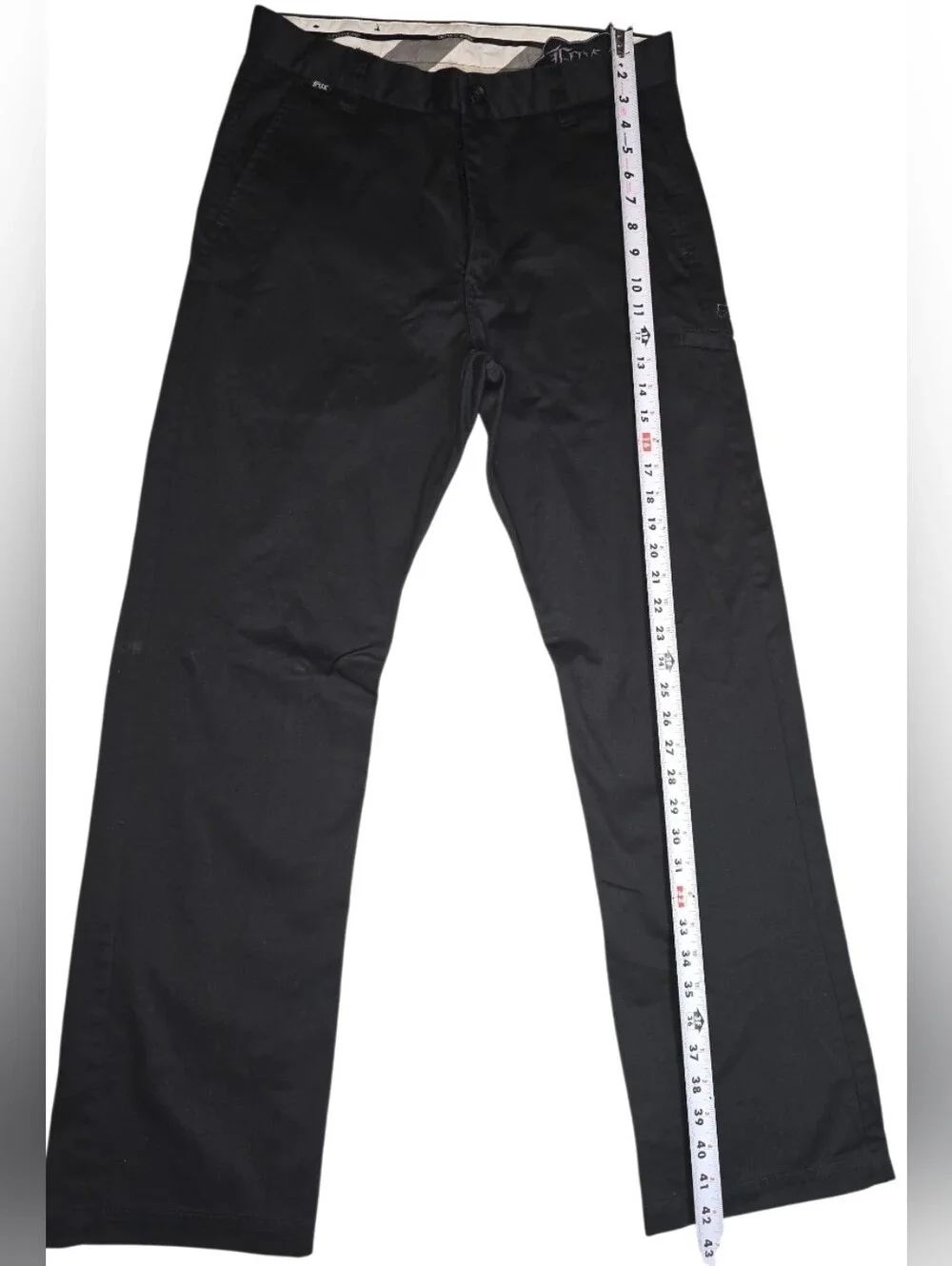 FOX Racing Men’s Black Chino Pants Size 32W Straight Leg